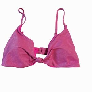 AQUA hot pink bathingsuit top size XL